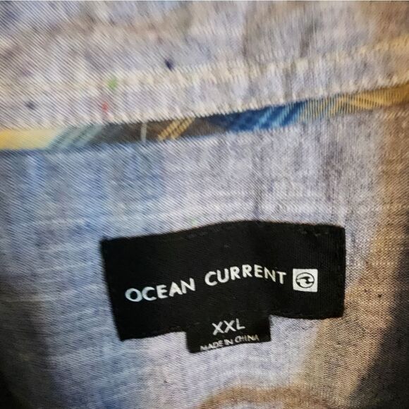 Men's Ocean Current button-down shirt, size XXL - Picture 2 of 4